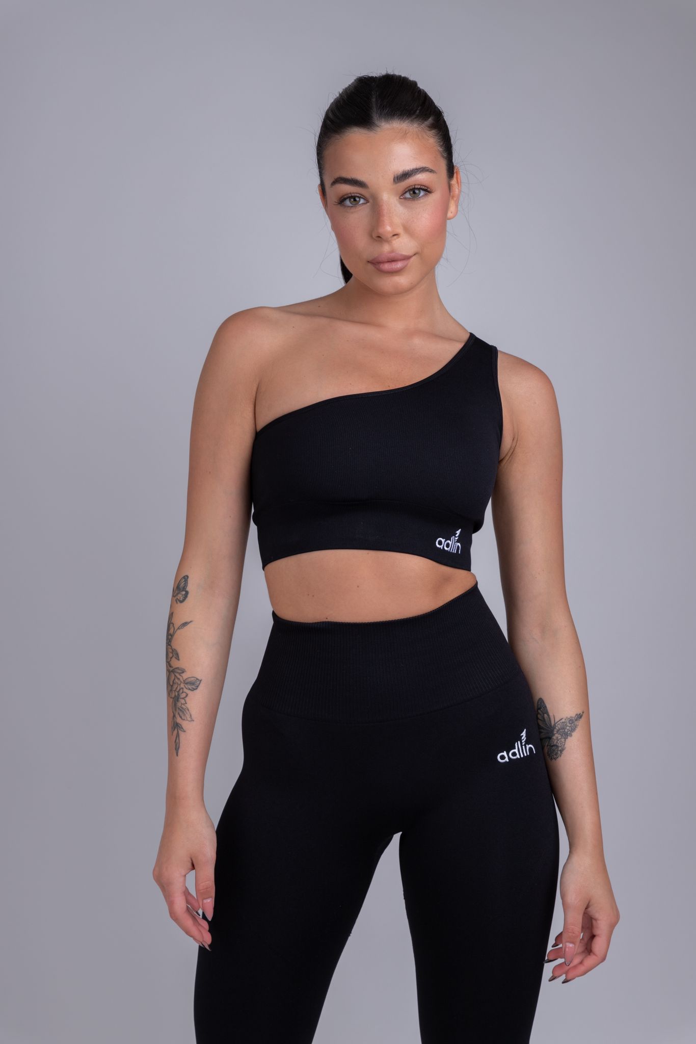 טופ כתף אחת BLACK
